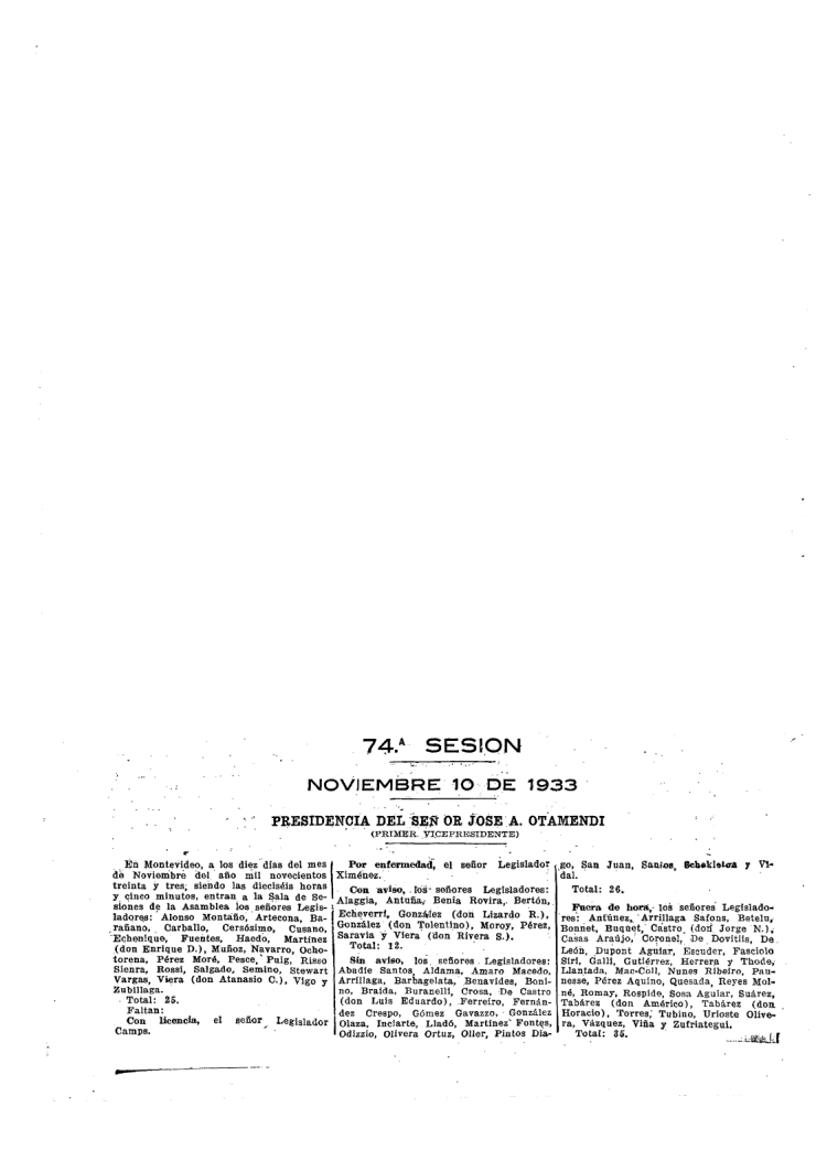 DIARIO DE SESIONES DE LA ASAMBLEA DELIBERANTE del 10/11/1933